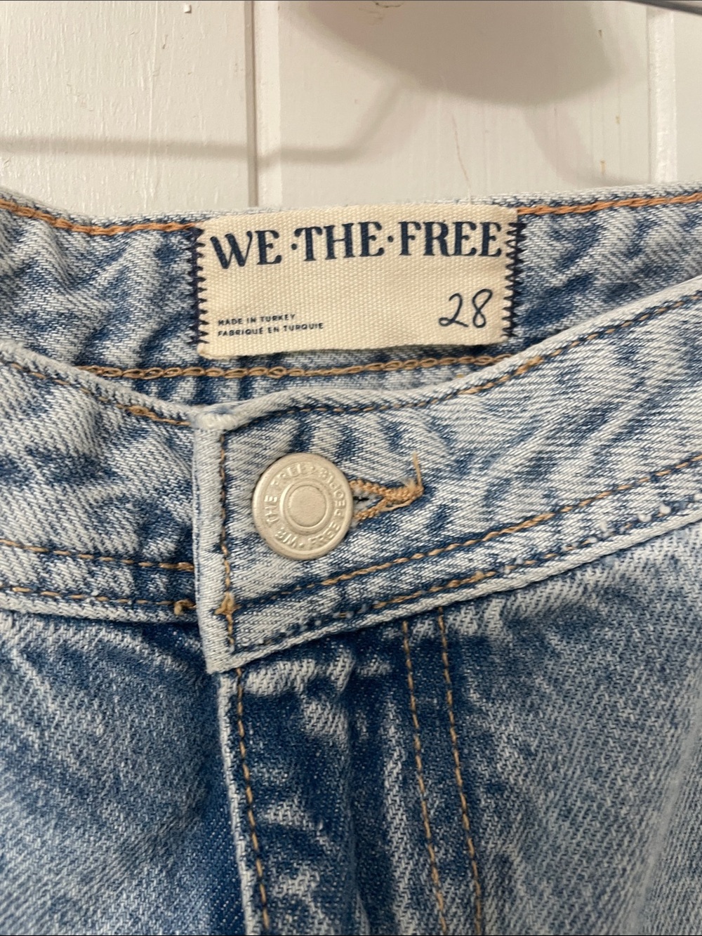 Free People - We The Free Light Blue Izzy Frayed-Hem Jeans - 28 - Picture 4 of 11